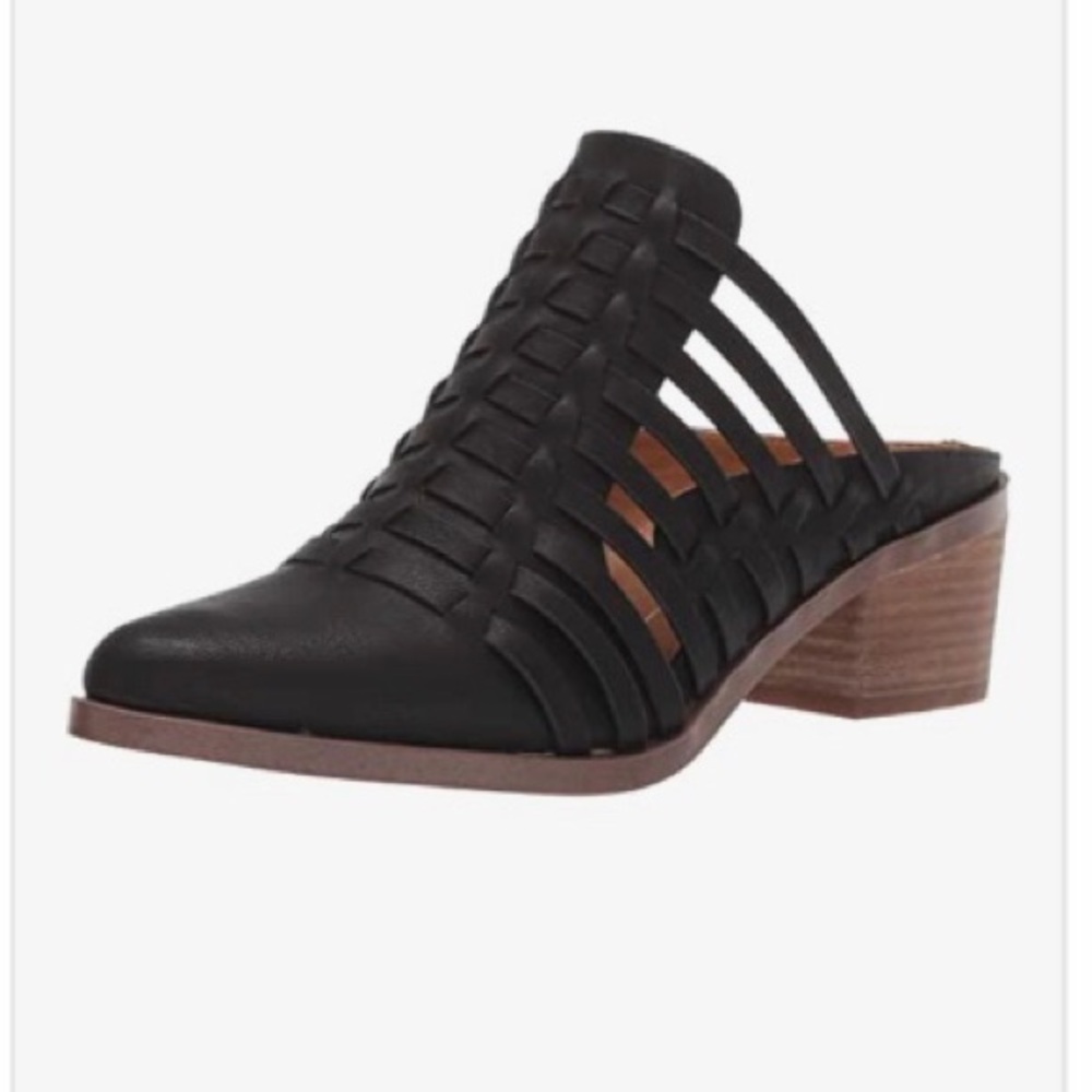 Report Black Ankle Boot-Mule New w/out Tags